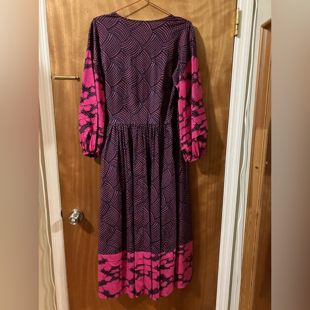 NWT RHODE Constrance Dress, Woven Geo Pink Red Size XS/S Extra Small/Small Boho - Picture 7 of 11